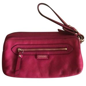 Coach Leather Wristlet